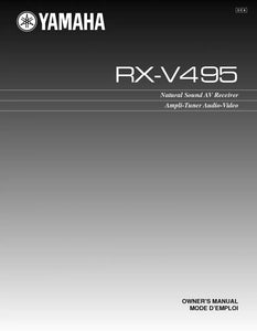 Yamaha RX-V495 Receiver Owners Manual