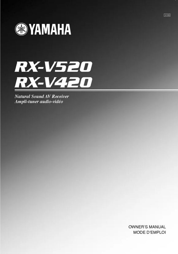 Yamaha RX-V520 Receiver Owners Manual