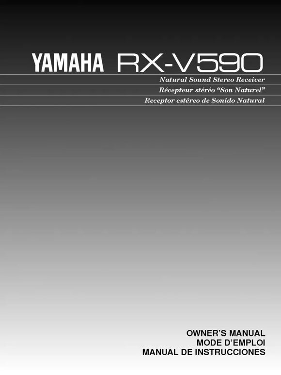 Yamaha RX-V590 Receiver Owners Manual
