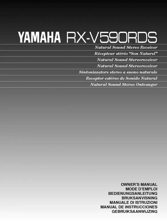 Yamaha RX-V590RDS Receiver Owners Manual
