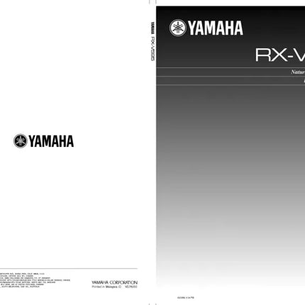 Yamaha RX-V595 Receiver Owners Manual