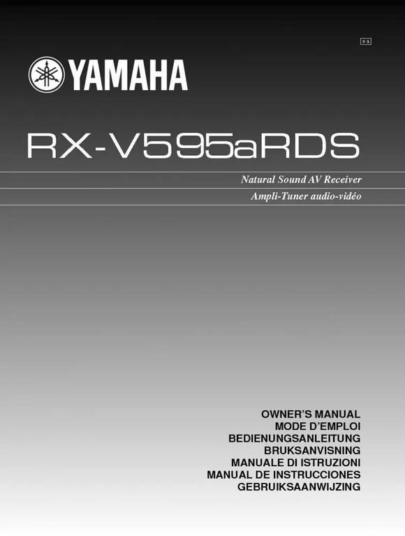 Yamaha RX-V595ARDS Receiver Owners Manual