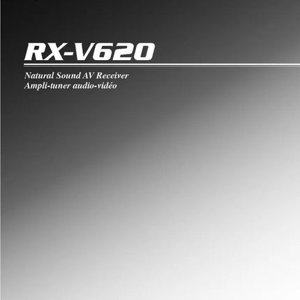 Yamaha RX-V620 Receiver Owners Manual