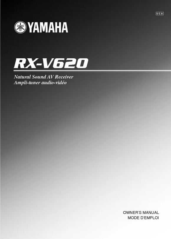 Yamaha RX-V620 Receiver Owners Manual