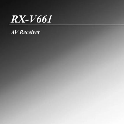 Yamaha RX-V661 Receiver Owners Manual