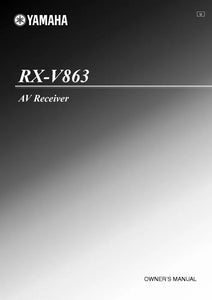 Yamaha RX-V863 Receiver Owners Manual