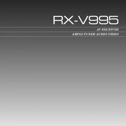 Yamaha RX-V995 Receiver Owners Manual