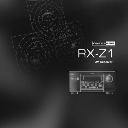 Yamaha RX-Z1 Receiver Owners Manual