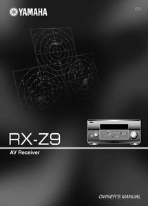 Yamaha RX-Z9 Receiver Owners Manual