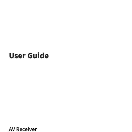 Yamaha TSR-700 Receiver Owners Manual