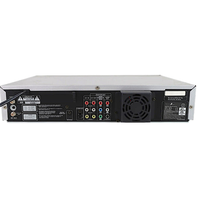 Zenith XBR413 DVD Recorder VCR Combo VHS Player back