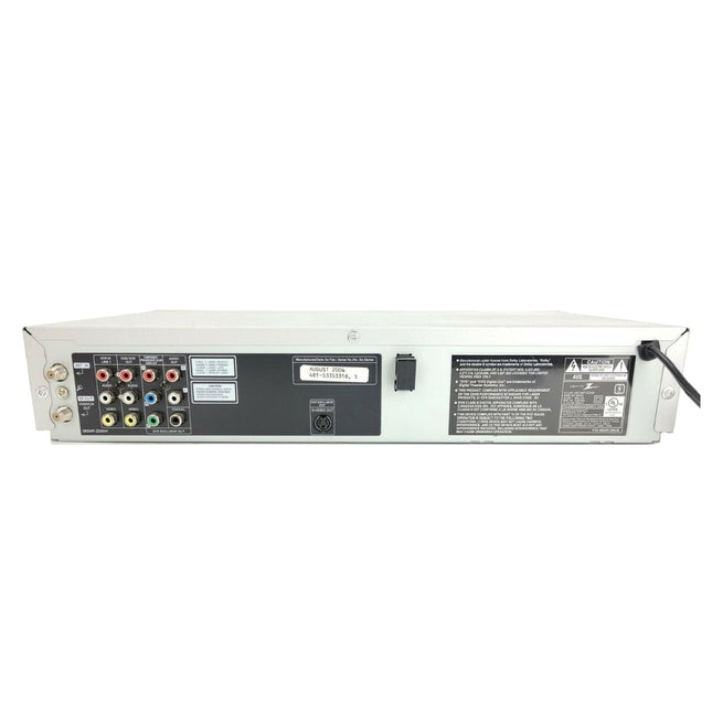 Zenith XBV442 DVD VCR Combo Player Progressive-Scan Silver back