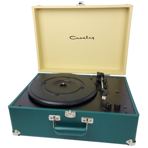 Crosley Portable Record Player Model CR6249A Green Beige