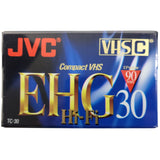 JVC Blank VHS-C Tape EHG TC-30 90 Mins