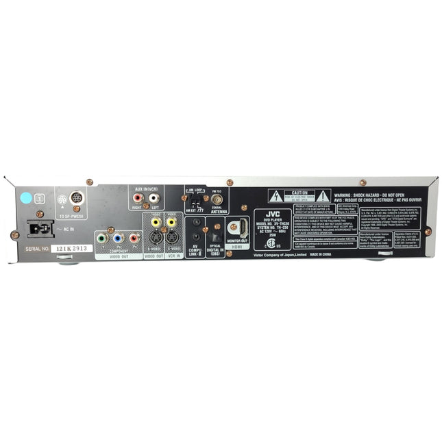 JVC XV-THC50 HDMI 5-Disc DVD Changer Home Theater Receiver Back