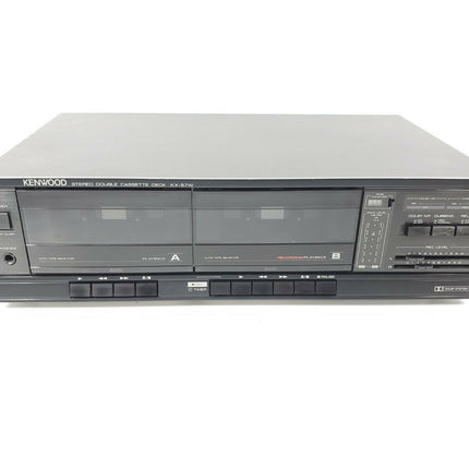 Kenwood KX-57W Vintage Stereo Dual Double Cassette Deck With Dolby NR, Dubbing