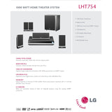 LG LHT754 DVD Home Theater System 1000 watts