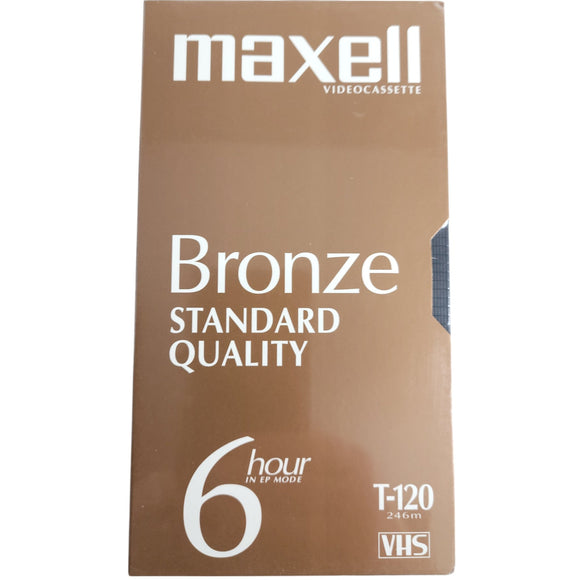 Maxell Blank VHS Tape bronze