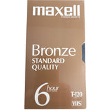 Maxell Blank VHS Tape bronze