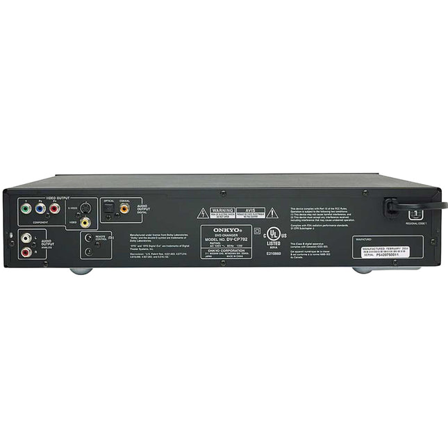 Onkyo DV-CP702 6 Disc DVD/CD Player