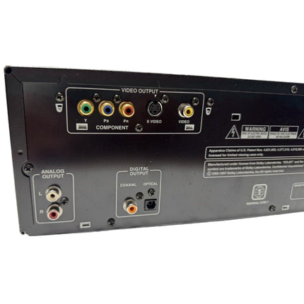 Onkyo DV-C601 6 Disc Tray Carousel DVD CD Changer Player Inputs and outputs