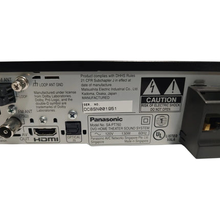 Panasonic SA-PT960 DVD Home Theater Receiver Unit