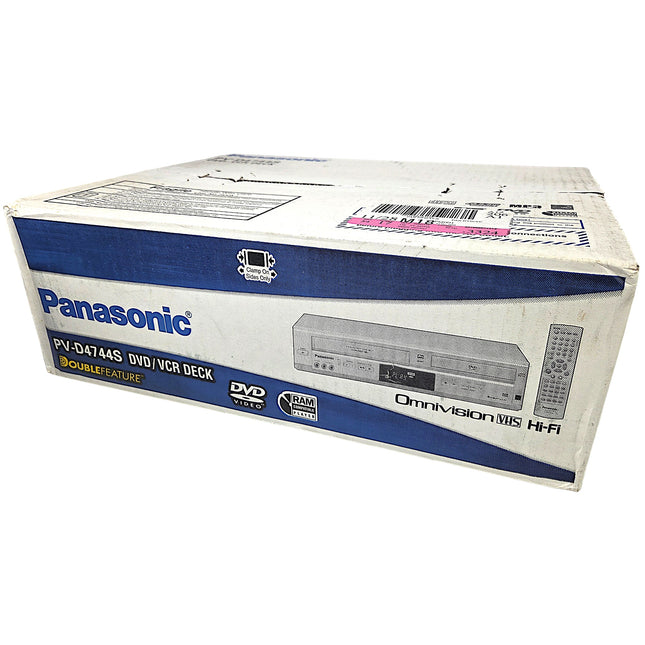 Panasonic PV-D4744S DVD/VCR Combo – Factory Sealed