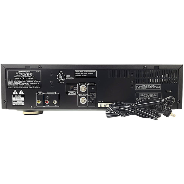 Pioneer CLD-1070 LaserDisc Player back