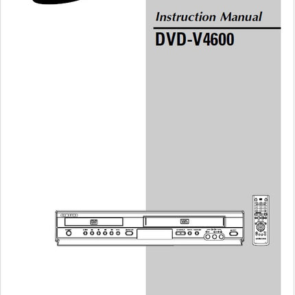 Samsung DVD-V4600 DVD / VCR Owners Instruction Manual