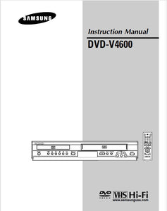 Samsung DVD-V4600 DVD / VCR Owners Instruction Manual