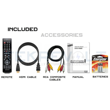 Samsung DVD-V9800 VHS VCR DVD Combo Accessories