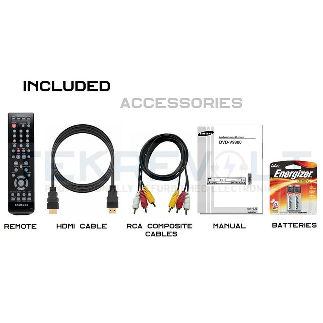 Samsung DVD-V9800 VHS VCR DVD Combo Accessories