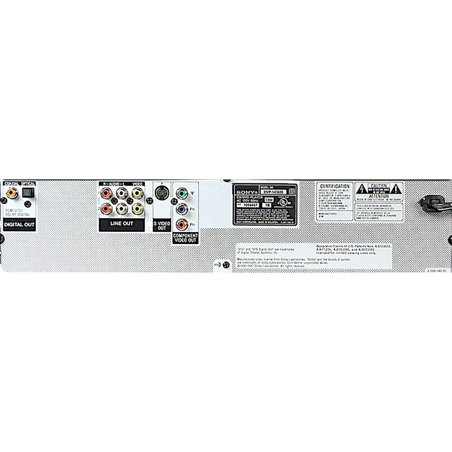 SONY DVP-NC600 5 Disc Carousel Multi CD/DVD/VCD Changer Player Silver