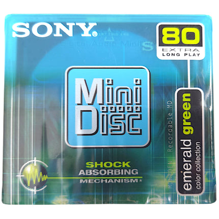 Sony MiniDisc 80-Minute Recordable MD – Emerald Green