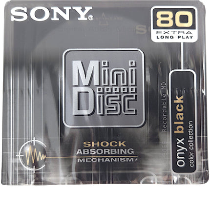Sony MiniDisc 80-Minute Recordable MD – Onyx Black