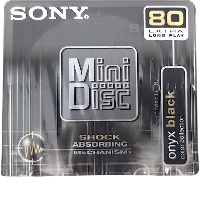 Sony MiniDisc 80-Minute Recordable MD – Onyx Black
