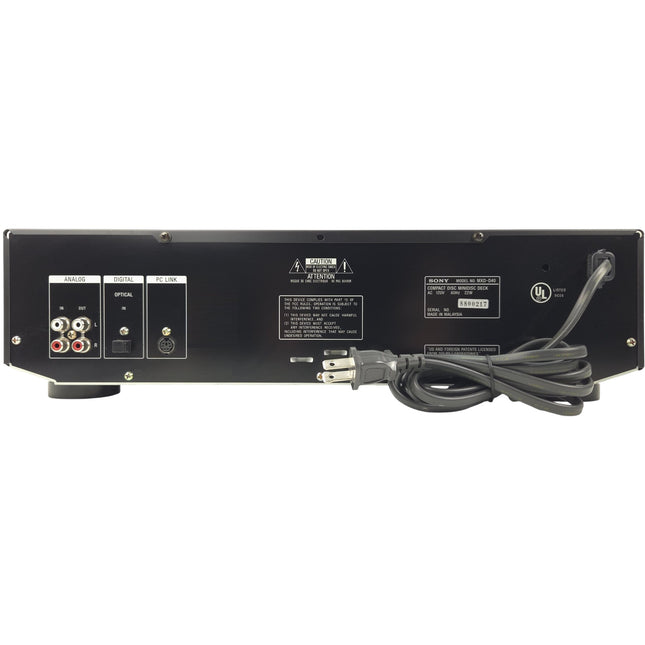 Sony MXD-D40 MiniDisc Recorder CD MD Deck High-Speed Dubbing MDLP back