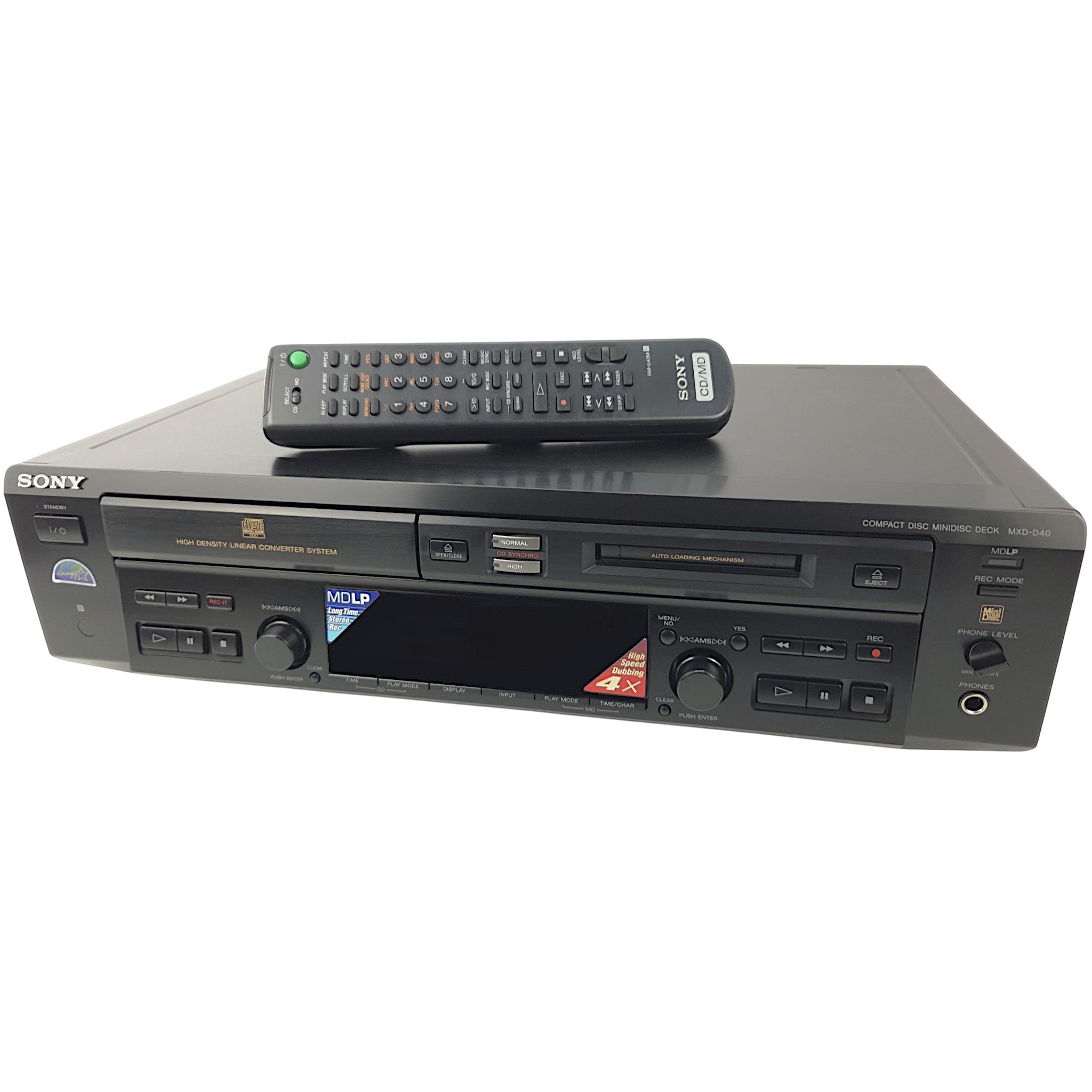 SONY MXD-D40 CDプレーヤー/MDレコーダー 一体型デッキ MDLP Sony MXD-D40 MiniDisc Recorder CD MD Deck High-Speed Dubbing MDLP