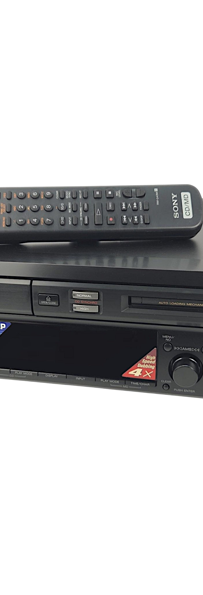 Sony MXD-D40 MiniDisc Recorder CD MD Deck High-Speed Dubbing MDLP