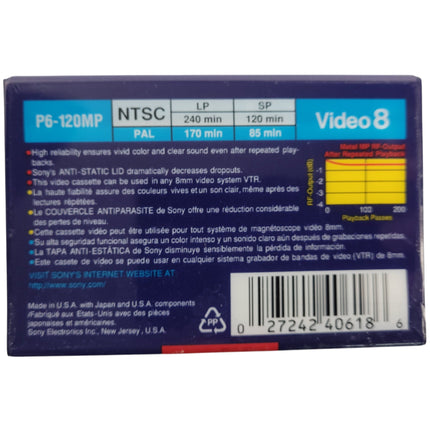 Sony video8 Blank Tape