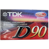 TDK Blank Cassette Tape d90