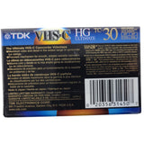 TDK Blank VHS-C Tape 30