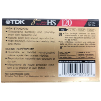 TDK Blank video8 8mm Tape