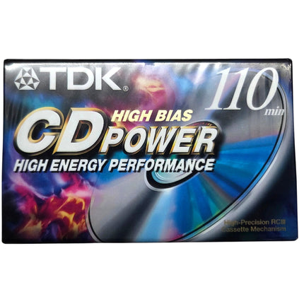TDK CD Power 110 High Bias Type II Blank Cassette Tape