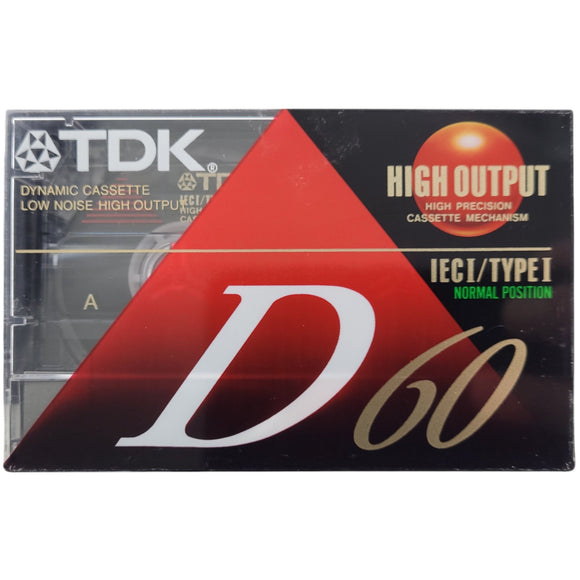 TDK d60 Cassette Tape