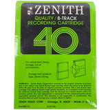 Zenith 8 track Blank cartridge 40