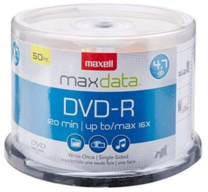 Maxell DVD-R 4.7 Gb Spindle 50 Disc Pack