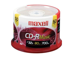 Maxell Media 32x CD-R For Digital Audio Music 50 Spindle