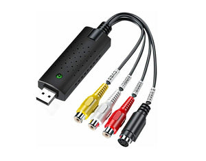 RCA to USB Converter Composite CVBS Adapter Audio Video Capture For VCR / 8mm
