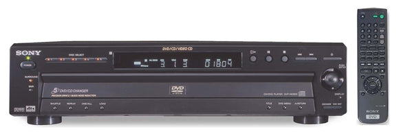 SONY DVP-NC600 5 Disc Carousel Multi CD/DVD/VCD Changer Player (Black)